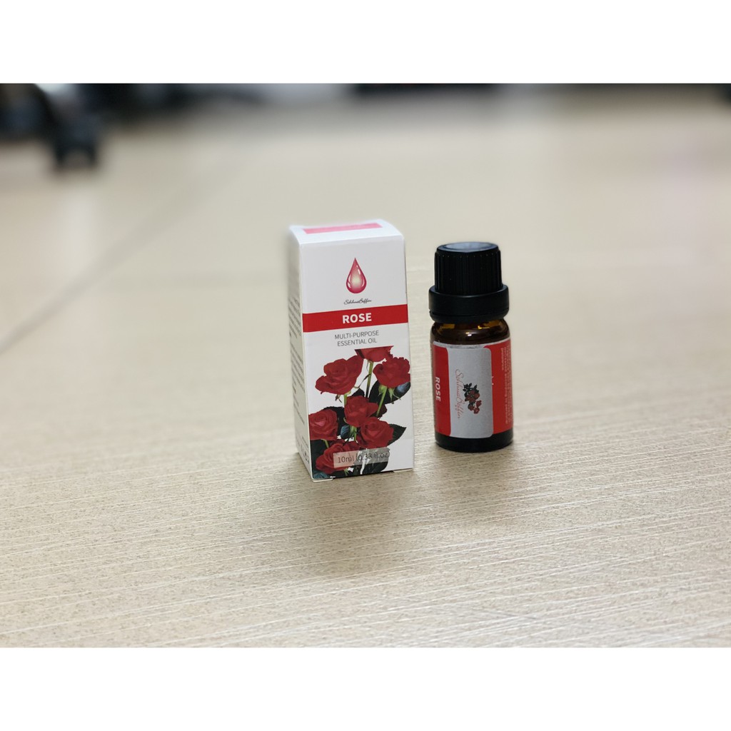 TINH DẦU THIÊN NHIÊN LỌ 10ML CHANH SẢ, LAVENDER & HOA HỒNG, dùng cho máy xông khuếch tán làm thơm phòng, aroma oil