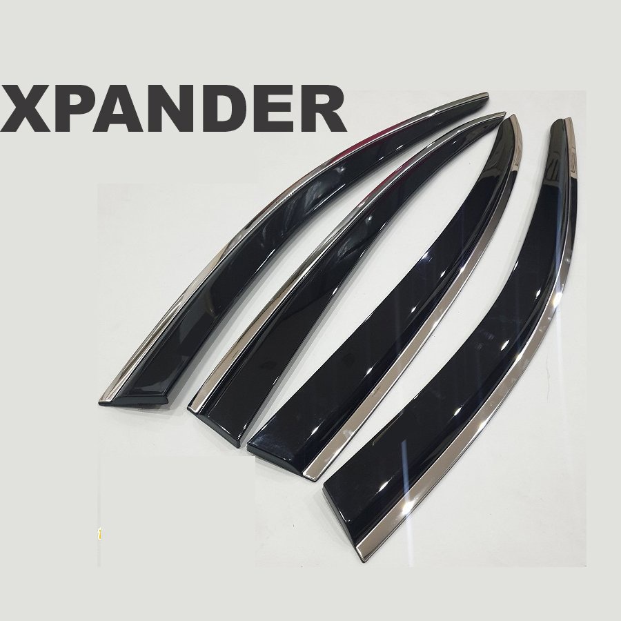 Vè Che Mưa Cho Xe Xpander 2018 2019 2020 2021 2022 Màu Đen Chất liệu nhựa ABS ( Tặng Kèm Keo Tăng Dính)