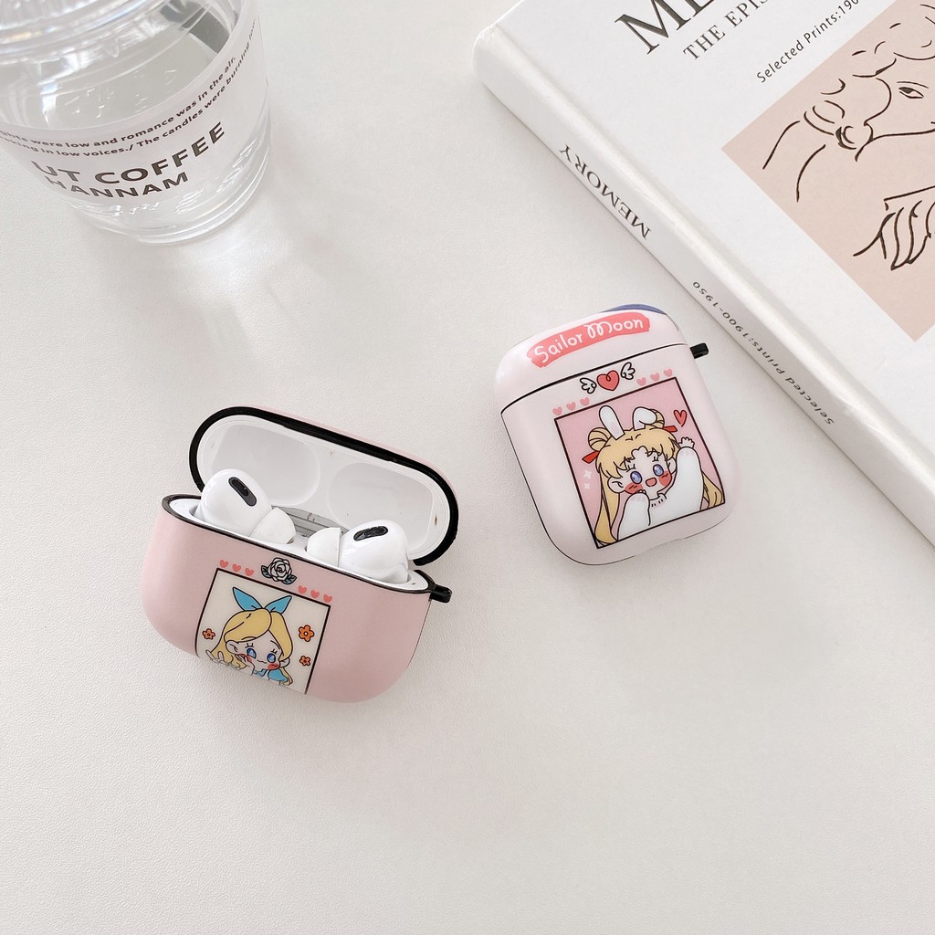 Vỏ Bảo Vệ Hộp Đựng Tai Nghe Airpods Hình Thủy Thủ Mặt Trăng Đáng Yêu