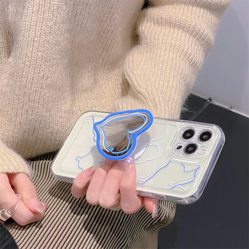 Giá Đỡ Điện Thoại Tráng Gương Phong Cách Hàn Quốc