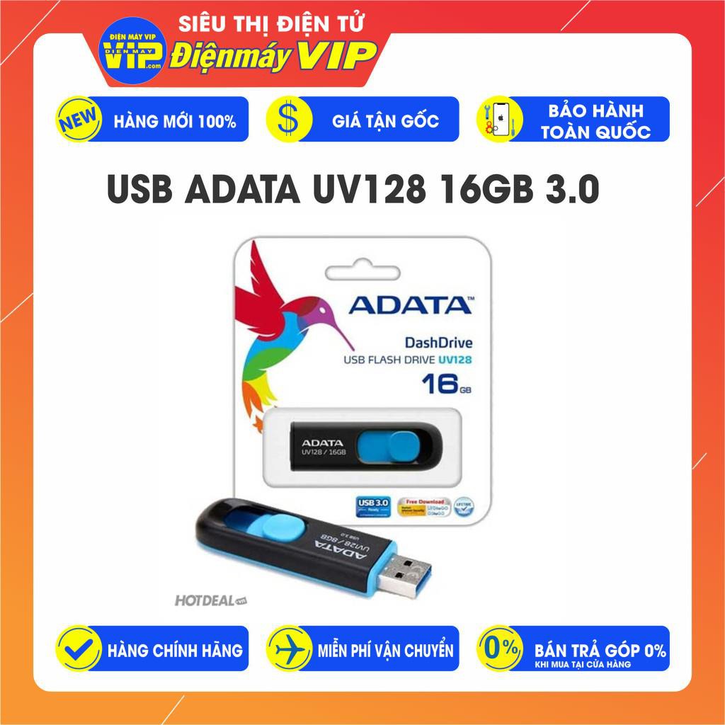 USB ADATA UV128 16GB 3.0 - HÀNG CHÍNH HÃNG - Hàng Chính Hãng - Hãng phân phối - Nhập trực tiếp NPP - DienmayVIP.com