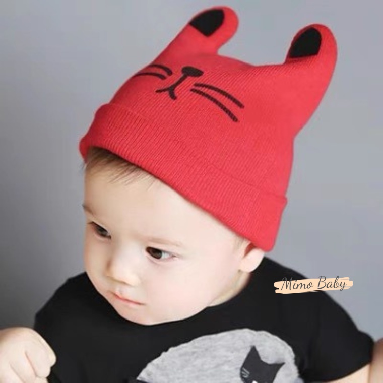 Mũ len hình mèo, cún đáng yêu cho bé (3m-3y) ML150 Mimo Baby