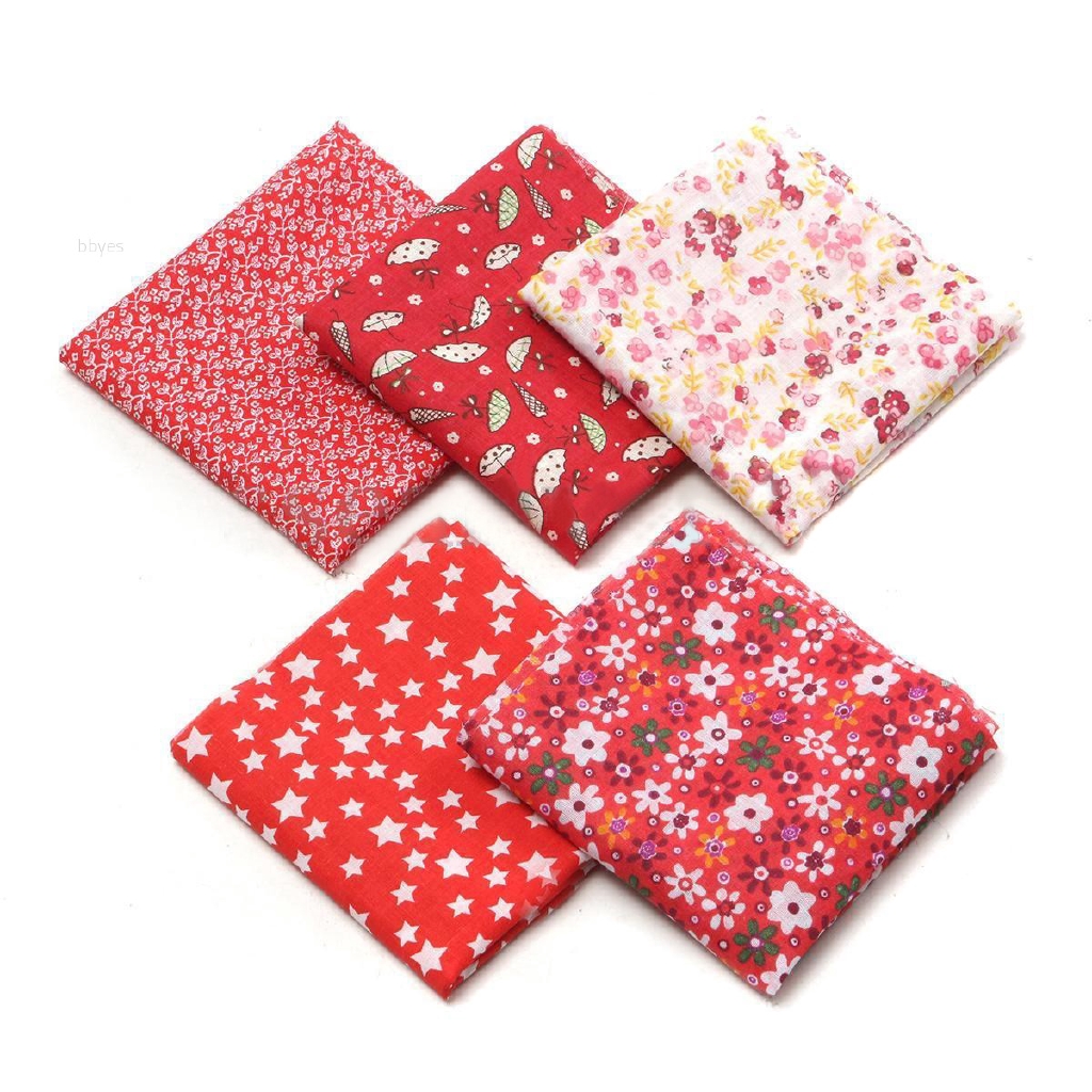 Bộ 5 miếng vải 50x50cm làm đồ thủ công nhiều họa tiết