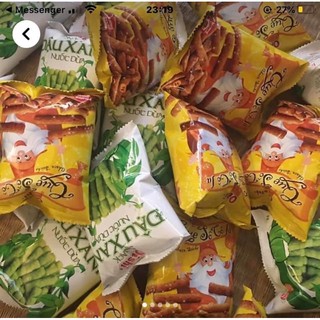 Bim bim đậu xanh nước dừa + socola 19k/bịch 20 gói