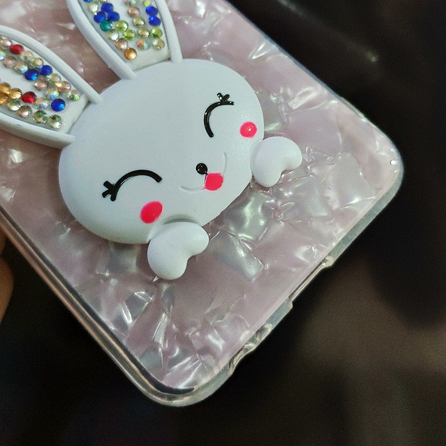 Ốp lưng gấu đính đá Galaxy A6 Plus