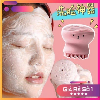 Cọ rửa mặt bạch tuộc Siêu Dễ Thương