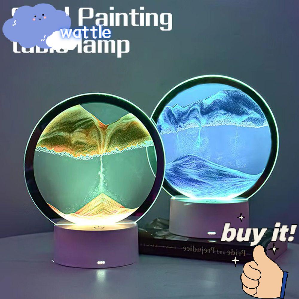 Tranh Cát Chuyển Động 3D Xoay 360 Độ Trang Trí Nội Thất° Đồng Hồ Cát Dạng Xoay Dùng Trang Trí