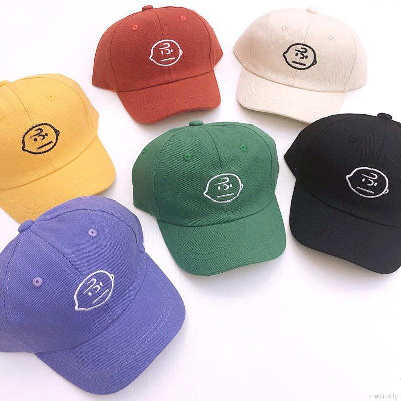 Mũ lưỡi trai thêu hình dễ thương cho bé