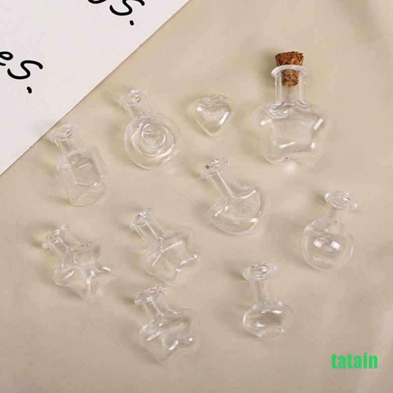 Set 5 lọ điều ước rỗng thủy tinh mini có nút bần đậy lại tiện lợi
