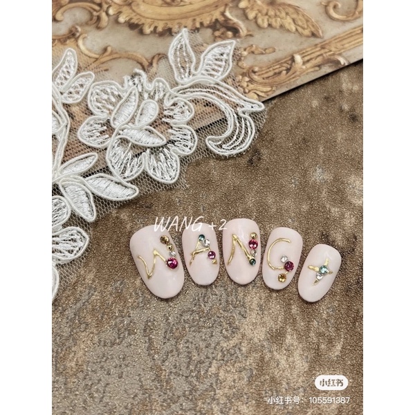 Set bìa báo 3D+Ren Decor chụp ảnh nail siêu xinh