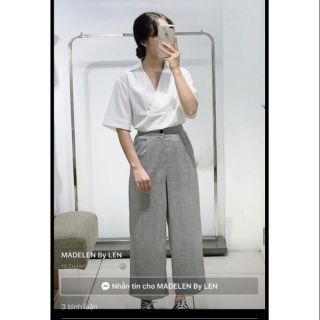 Pass áo sơmi màu đen Madelen nguyên tag size M
