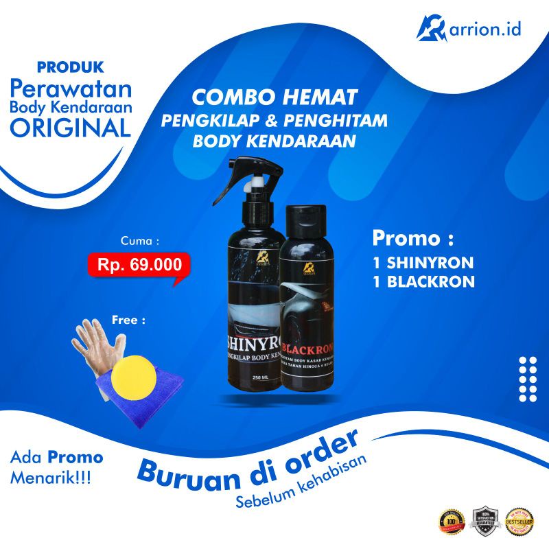 Gói arrion Kinclong - Đen Và Thân Xe Sáng Bóng Của arrion