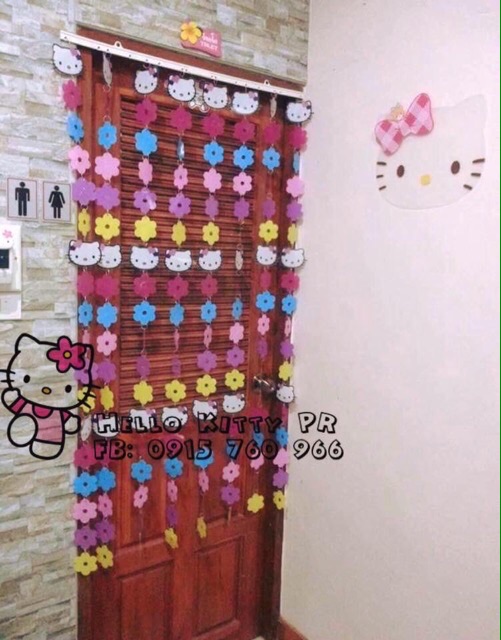 Rèm màn trang trí Hello Kitty