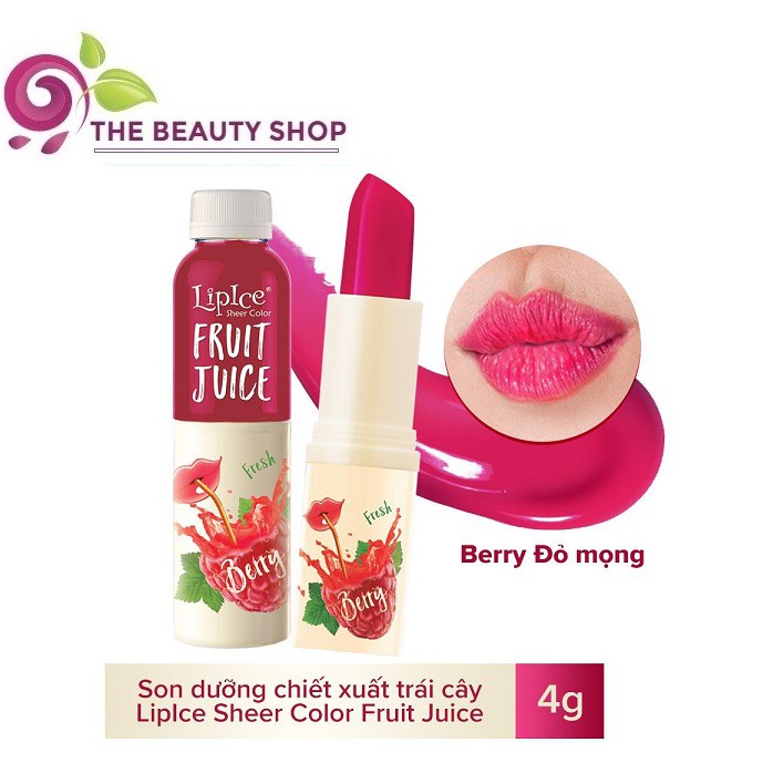 Son dưỡng chiết xuất trái cây Lipice Sheer Color Fruit Juice 4g