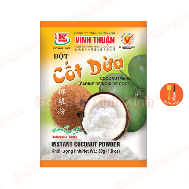 Bột béo / Bột cốt dừa Vĩnh Thuận 50g