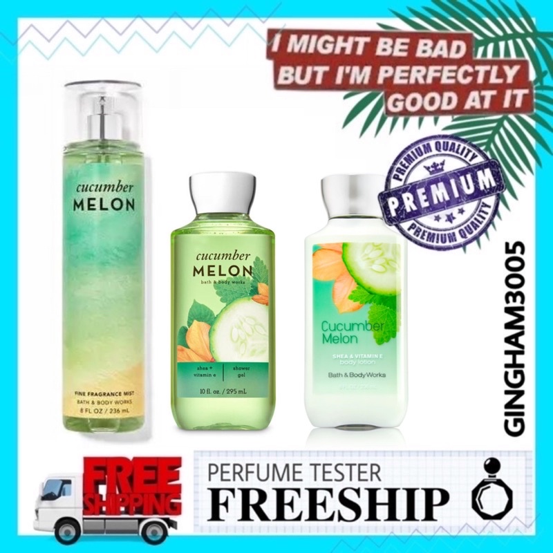 ✦GH✦ Xịt toàn thân bodymist Bath &amp; Body Works mùi Cucumber Melon 30ml/50ml/100ml