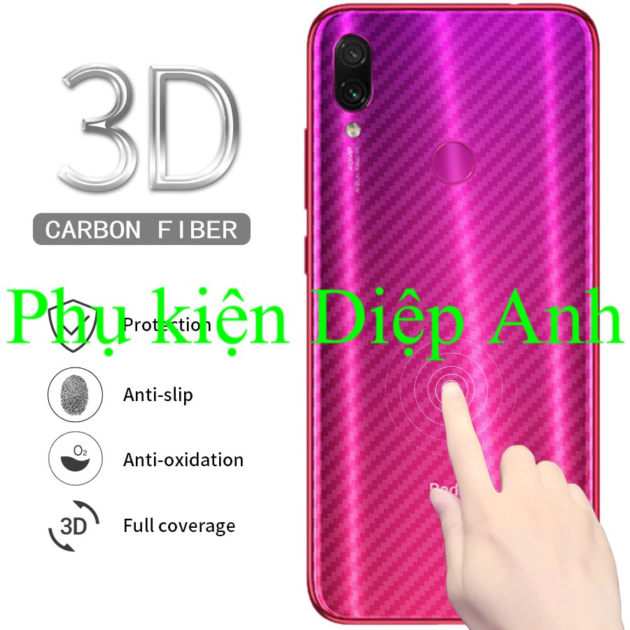 Xiaomi Redmi 7 / Note 7 | Miếng dán lưng carbon chống xước