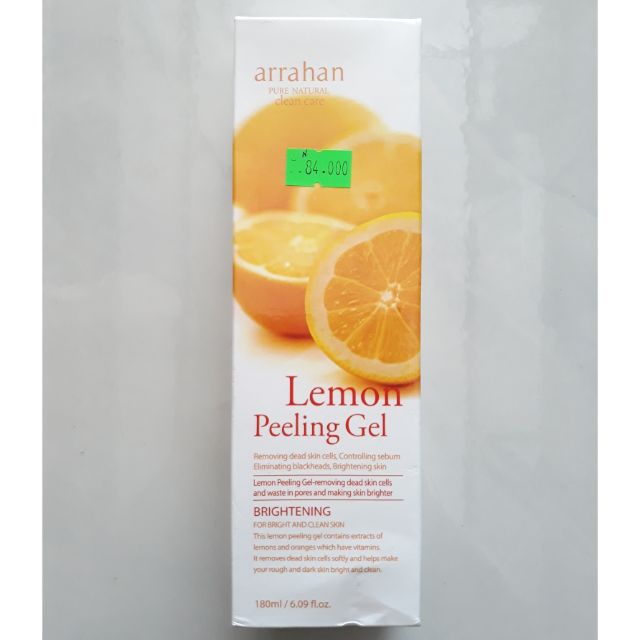 Tẩy Tế Bào Chết ARRAHAN Lemon Peeling Gel 180ml