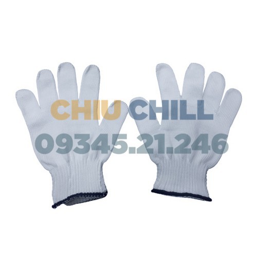 Găng tay poly 50g  - Màu trắng -  Bảo hộ lao động