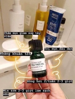 Tinh dầu trà tràm tea tree oil trị mụn
