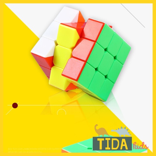 Rubik 3x3 ⚡ HOT TREND ⚡ Rubic 3 Tầng Stickerless Xoay Trơn, Không Kẹt, Không Rít, Đồ Chơi Giải Trí Tida Kids Shop