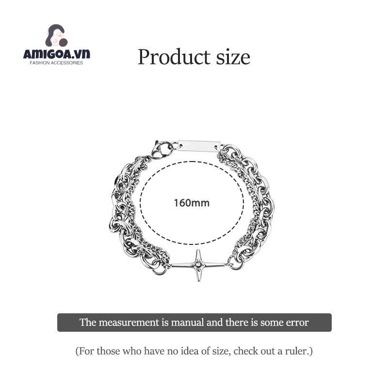 ✨✨Vòng đeo tay nam nữ kiểu dáng hip hop phong cách Hàn Quốc