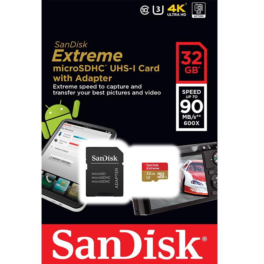 Máy Quay Phim Andisk Extreme Microsd 32gb 4k