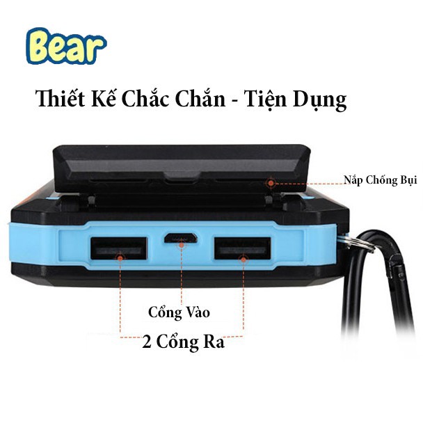 Sạc dự phòng năng lượng mặt trời VTE PB-001 10000 mAh.h