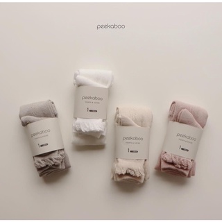 Set tất + quần tất Peekaboo