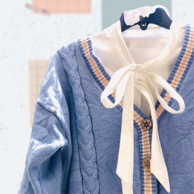 Khoác len Cardigan 2Hand học sinh  còn rất mới
