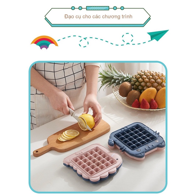 Khay Đá, Khuôn Đá, Khuôn Làm Thạch hình con vật dễ thương