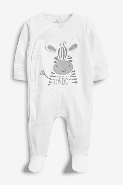 Sleepsuit hãng NEXT xuất dư chất liệu cotton cho bé trai và bé gái size 1 tháng đến 24 tháng