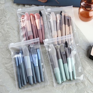 Bộ cọ trang điểm 8 cây trong túi zip siêu xinh