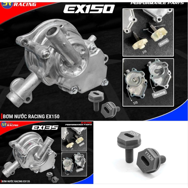 Bơm Nước Độ Exciter ex135 ex150 ( TẶNG ỐC CAM) /  EX155 / R15V3 / Y16ZR