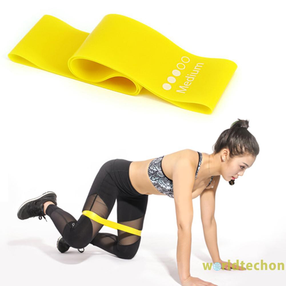 READY STOCK 5pcs/Set Rubber Resistance Loop Bands Yoga Gym Workout Training Pull Rope