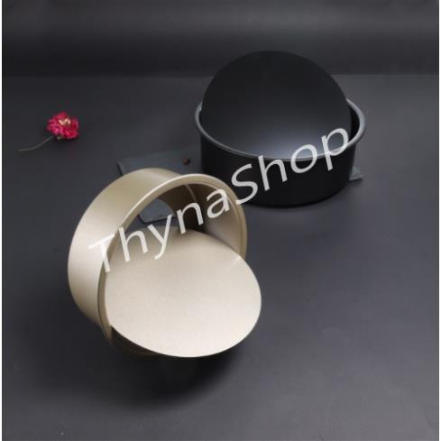 Khuôn Làm Bánh Tròn Đế Rời Chống Dính Cao Cấp Màu Đen Gold - Thyna Store