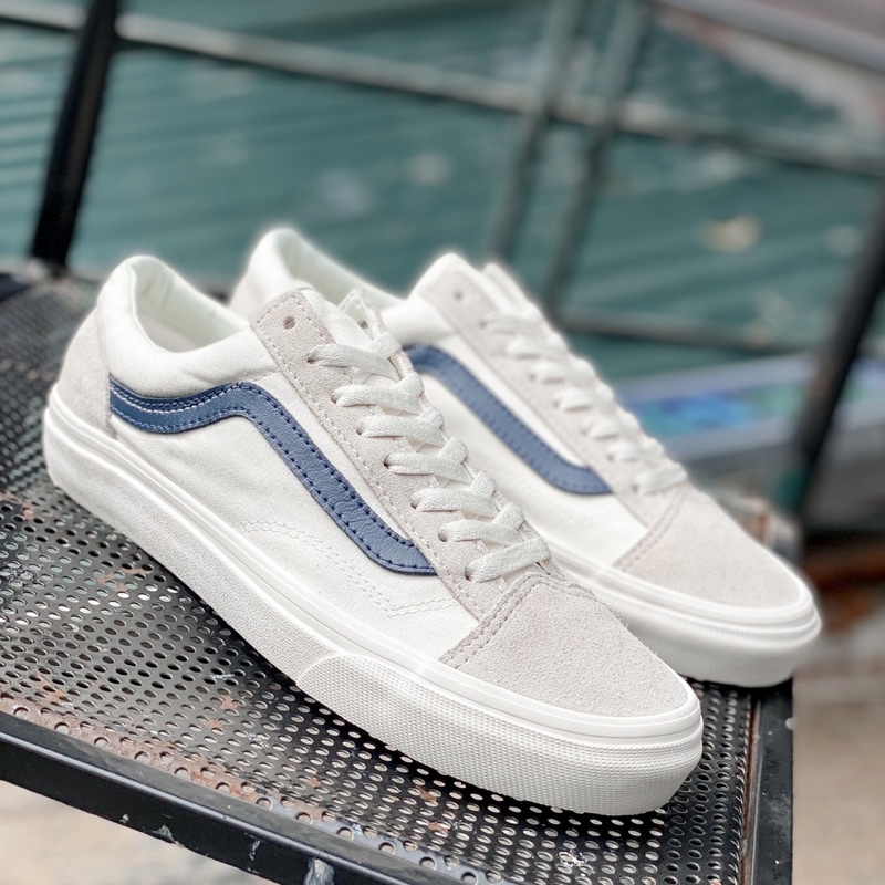 Giày Sneaker Nam, Giày Vans Chinh Hang Style 36 Navy cho nam nữ