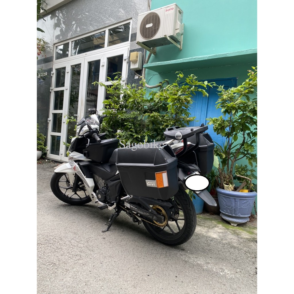 Thùng Givi Winner, thùng hông E23NS_OR, baga hông SBLWinner150/X, baga Givi HRV Winner và thùng giữa Givi G12N Winner