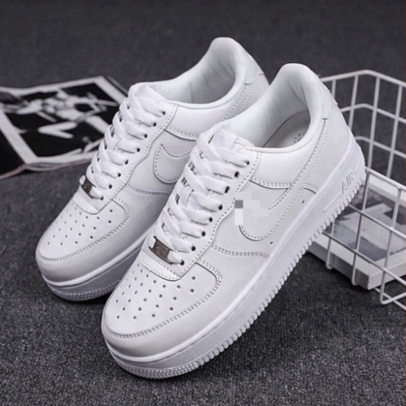 Giày Thể Thao Nam Nữ - Giày Nike Air Force 1 AF1 Trắng Full Box Bill F12