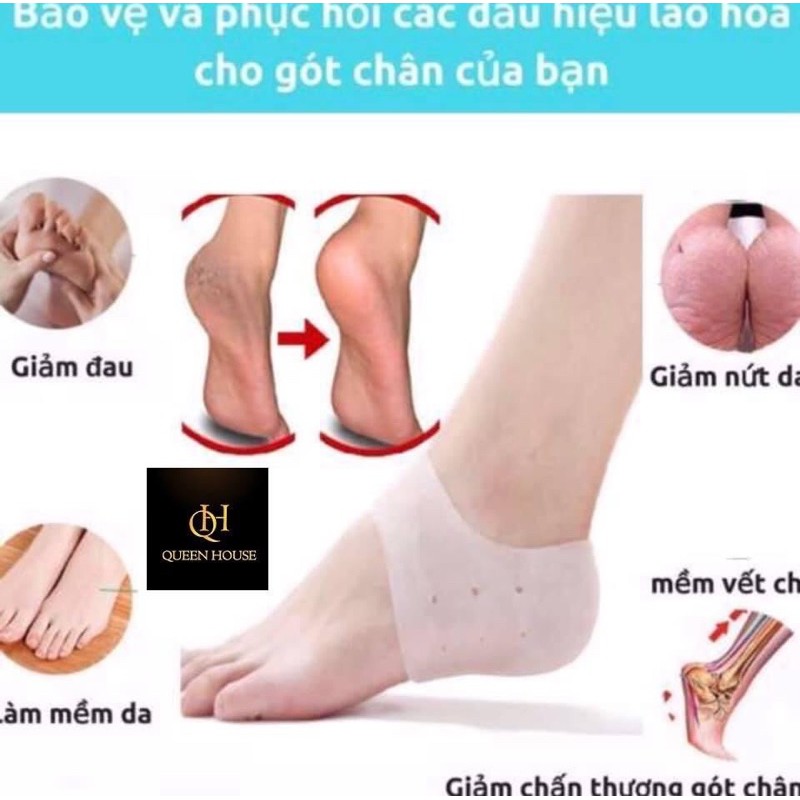 VỚ SILICON CHỐNG CHAI SẠN GÓT CHÂN