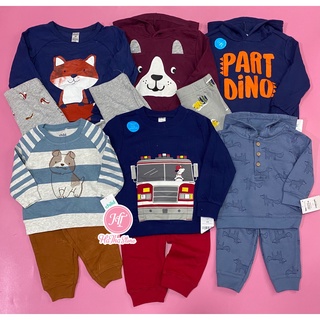 Set 2 món C'4RT£R áo thun và quần dài cho bé trai