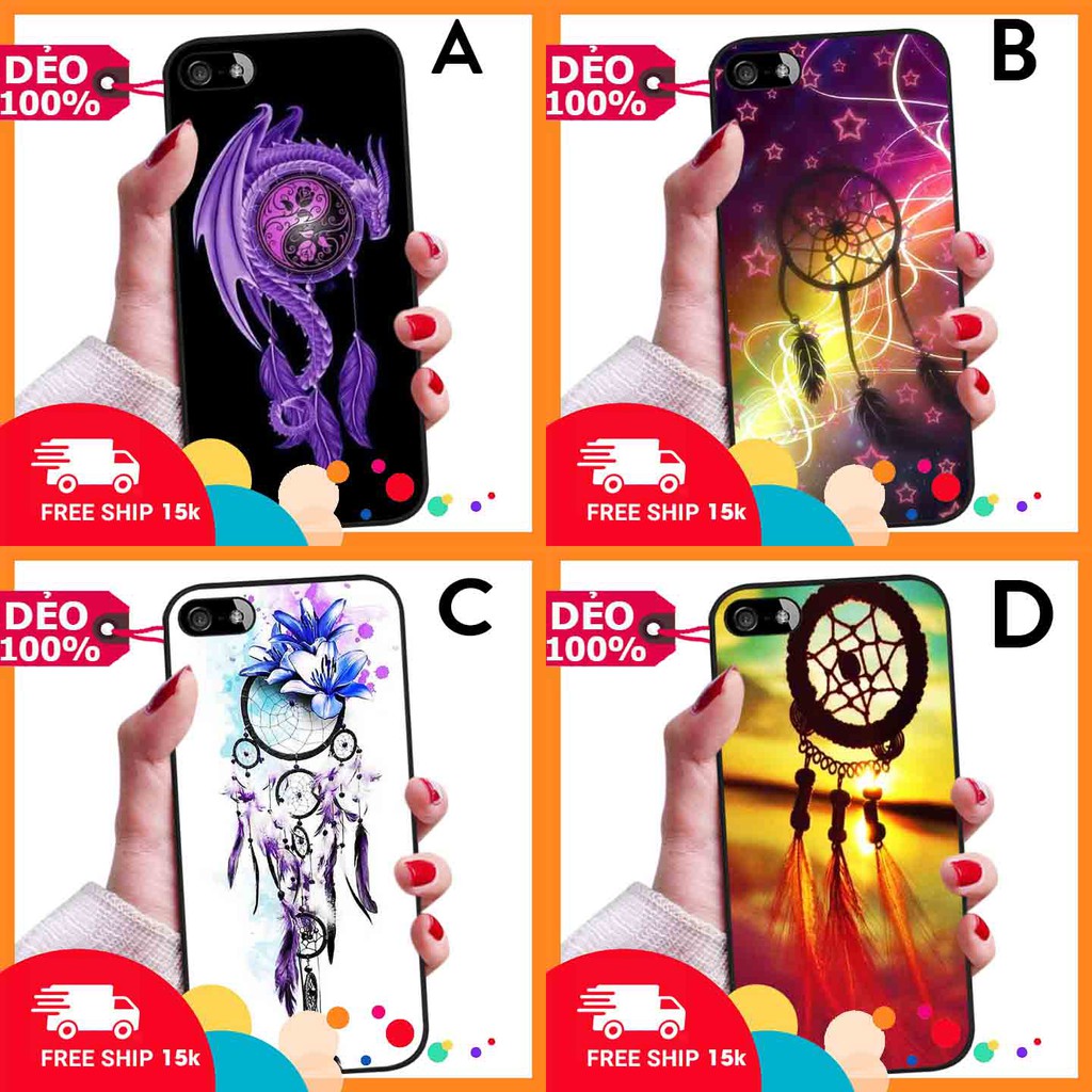 ỐP LƯNG DẺO IPHONE 5 ĐỦ DÒNG HÌNH NỀN DREAMCATCHER ĐA DẠNG PHỦ BÓNG NHƯ GƯƠNG