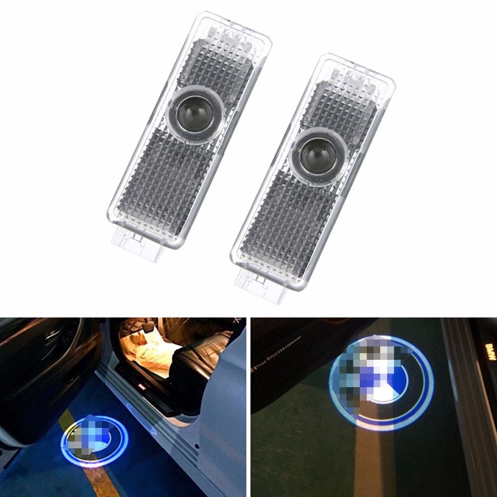 Dành Cho Xe BMW E53 X5 E39 X3 E46 Đèn Cửa Ô Tô Chào Mừng Đèn LED Laser Máy Chiếu Đèn Cho BMW LOGO Đè