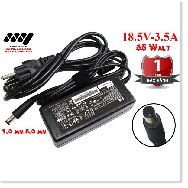 LINH KIỆN LAPTOP ✅ Sạc Laptop Hp 18.5V 3.5A chân kim to Adapter Compaq CQ40 CQ45 CQ42 CQ41 CQ43