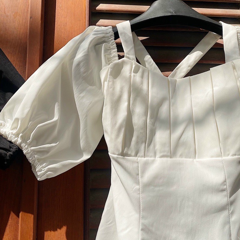 Đầm Xinh ĐIDII DRESS form tôn dáng chất vải dày dặn thiết kế phần ngực xếp tinh tế mặc được 2 kiểu | BigBuy360 - bigbuy360.vn