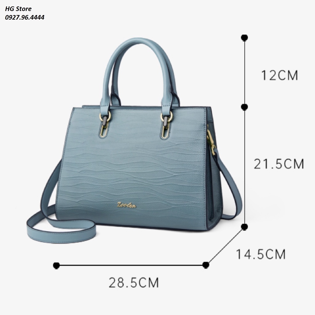 Túi Xách Nữ Hàn Quốc Da Bò Italy Cao Cấp(Da Thật  100%) Zooler FullBox ZL020 Size 28.5cm