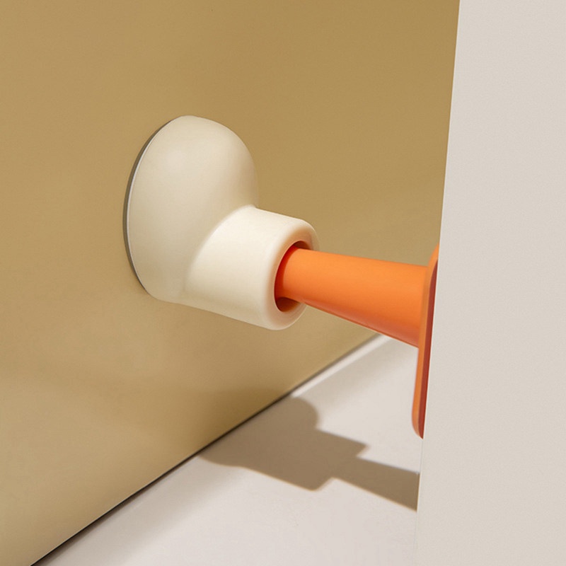 Dụng Cụ Chặn Cửa Bằng Silicone Chống Va Đập Không Gây Tiếng Ồn Hình Tròn 1PC
