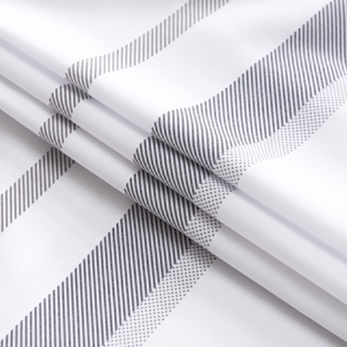 Áo Sơ Mi Nam Công Sở ANTON Somianton Trắng Họa Tiết Dài Tay Slimfit Kẻ Sọc Cotton - XAT205