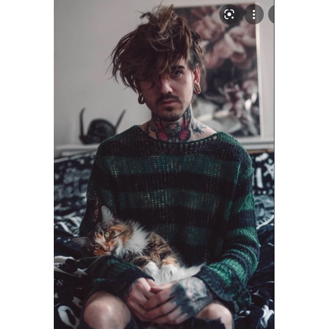 [ XxholicC - HÌNH THẬT ] Áo len rách dài goth | BigBuy360 - bigbuy360.vn