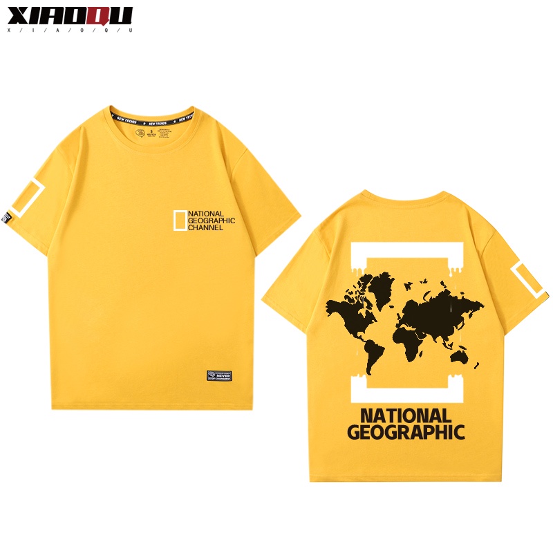 National Geographic Photography Association Custom Short Sleeve Outdoor Exploration Breathable Cotton T-Shirt